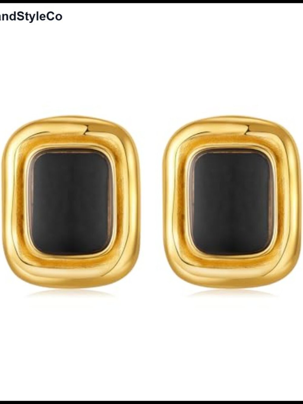 18K Gold Plated Statement Earrings for Women Hypoallergenic Vintage Office Party